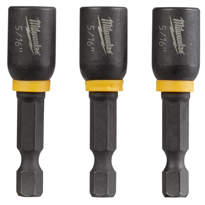 Milwaukee Shockwave 5/16 in. X 1-7/8 in. L Steel Nut Driver 3 pc 49-66-4523, main product view