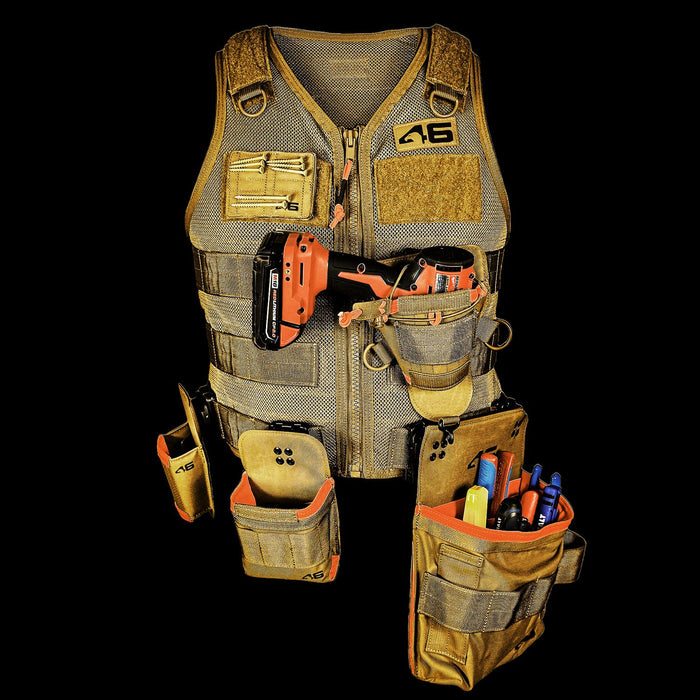 Saratoga Tool Vest® - LT Starter Kit, Small, Black/Orange