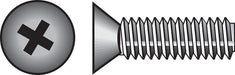 HILLMAN No. 6-32 X 1/2 in. L Phillips Flat Head Stainless Steel Machine Screws 100 pk
