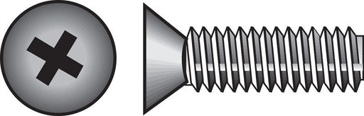 HILLMAN No. 6-32 X 1/2 in. L Phillips Flat Head Stainless Steel Machine Screws 100 pk