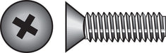 HILLMAN No. 6-32 X 1 in. L Phillips Flat Head Stainless Steel Machine Screws 100 pk