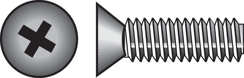 HILLMAN No. 6-32 X 1 in. L Phillips Flat Head Stainless Steel Machine Screws 100 pk