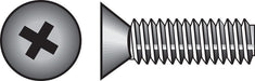 HILLMAN No. 8-32 X 1-1/2 in. L Phillips Flat Head Stainless Steel Machine Screws 100 pk