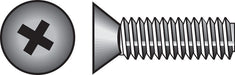 HILLMAN No. 10-24 X 1/2 in. L Phillips Flat Head Stainless Steel Machine Screws 100 pk