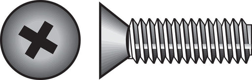 HILLMAN No. 10-24 X 1/2 in. L Phillips Flat Head Stainless Steel Machine Screws 100 pk