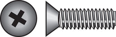 HILLMAN No. 10-24 X 1 in. L Phillips Flat Head Stainless Steel Machine Screws 100 pk