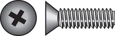 HILLMAN No. 10-24 X 1-1/4 in. L Phillips Flat Head Stainless Steel Machine Screws 100 pk