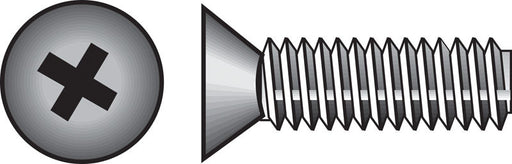 HILLMAN No. 10-24 X 1-1/4 in. L Phillips Flat Head Stainless Steel Machine Screws 100 pk