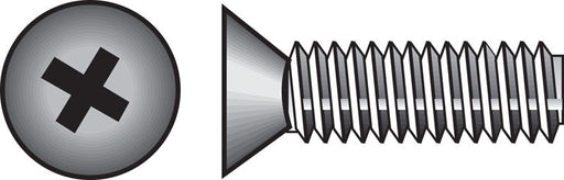 HILLMAN No. 1/4-20 in. X 1/2 in. L Phillips Flat Head Stainless Steel Machine Screws 100 pk