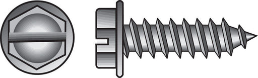 HILLMAN No. 6 X 1 in. L Slotted Hex Washer Head Sheet Metal Screws 100 pk