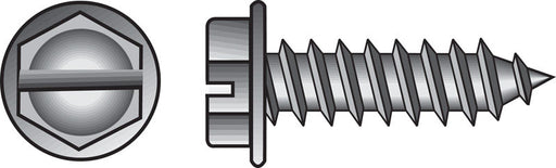 HILLMAN No. 10 X 1-1/4 in. L Slotted Hex Head Sheet Metal Screws 100 pk