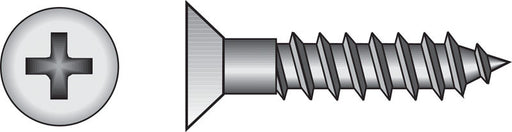HILLMAN No. 4 X 3/4 in. L Phillips Zinc-Plated Coarse Wood Screws 100 pk