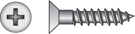 HILLMAN No. 6 X 3/4 in. L Phillips Zinc-Plated Coarse Wood Screws 100 pk