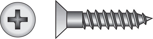 HILLMAN No. 6 X 1-1/2 in. L Phillips Zinc-Plated Coarse Wood Screws 100 pk