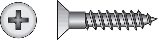 HILLMAN No. 8 X 3 in. L Phillips Zinc-Plated Coarse Wood Screws 100 pk