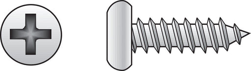 HILLMAN No. 4 X 3/8 in. L Phillips Pan Head Sheet Metal Screws 100 pk