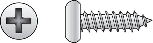 HILLMAN No. 6 X 3/8 in. L Phillips Pan Head Sheet Metal Screws 100 pk