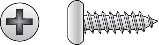 HILLMAN No. 4 X 1/2 in. L Phillips Pan Head Sheet Metal Screws 100 pk