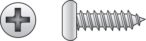 HILLMAN No. 6 X 1/2 in. L Phillips Pan Head Sheet Metal Screws 100 pk