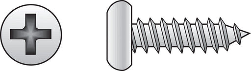 HILLMAN No. 8 X 1/2 in. L Phillips Pan Head Sheet Metal Screws 100 pk