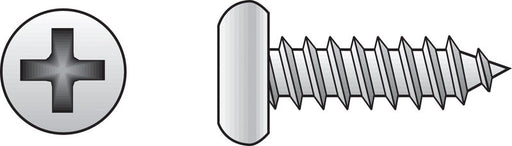 HILLMAN No. 8 X 5/8 in. L Phillips Pan Head Sheet Metal Screws 100 pk