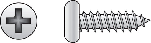 HILLMAN No. 8 X 3/4 in. L Phillips Pan Head Sheet Metal Screws 100 pk