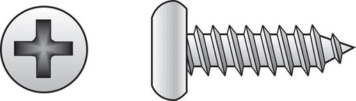 HILLMAN No. 8 X 1 in. L Phillips Pan Head Sheet Metal Screws 100 pk