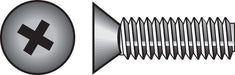 HILLMAN No. 6-32 X 1/2 in. L Phillips Flat Head Zinc-Plated Steel Machine Screws 100 pk