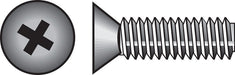 HILLMAN No. 6-32 X 3/4 in. L Phillips Flat Head Zinc-Plated Steel Machine Screws 100 pk