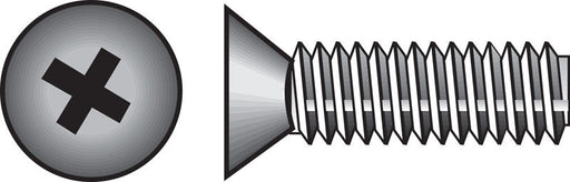HILLMAN No. 6-32 X 3/4 in. L Phillips Flat Head Zinc-Plated Steel Machine Screws 100 pk