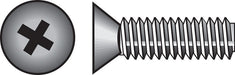 HILLMAN No. 6-32 X 1-1/2 in. L Phillips Flat Head Zinc-Plated Steel Machine Screws 100 pk