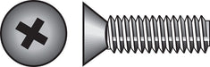 HILLMAN No. 8-32 X 3/4 in. L Phillips Flat Head Zinc-Plated Steel Machine Screws 100 pk