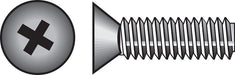 HILLMAN No. 8-32 X 2 in. L Phillips Flat Head Zinc-Plated Steel Machine Screws 100 pk