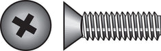 HILLMAN No. 10-24 X 1/2 in. L Phillips Flat Head Zinc-Plated Steel Machine Screws 100 pk