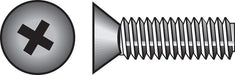 HILLMAN No. 10-24 X 1 in. L Phillips Flat Head Zinc-Plated Steel Machine Screws 100 pk
