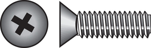 HILLMAN No. 10-24 X 1 in. L Phillips Flat Head Zinc-Plated Steel Machine Screws 100 pk