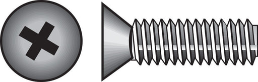 HILLMAN No. 10-24 X 1-1/4 in. L Phillips Flat Head Zinc-Plated Steel Machine Screws 100 pk