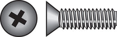 HILLMAN No. 10-24 X 1-1/2 in. L Phillips Flat Head Zinc-Plated Steel Machine Screws 100 pk