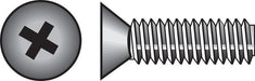 HILLMAN No. 10-24 X 2 in. L Phillips Flat Head Zinc-Plated Steel Machine Screws 100 pk