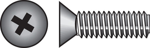 HILLMAN No. 10-24 X 2 in. L Phillips Flat Head Zinc-Plated Steel Machine Screws 100 pk