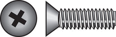 HILLMAN No. 10-24 X 2-1/2 in. L Phillips Flat Head Zinc-Plated Steel Machine Screws 100 pk