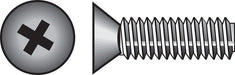 HILLMAN No. 1/4-20 X 1 in. L Phillips Flat Head Zinc-Plated Steel Machine Screws 100 pk