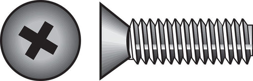 HILLMAN No. 1/4-20 X 1 in. L Phillips Flat Head Zinc-Plated Steel Machine Screws 100 pk