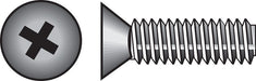 HILLMAN No. 1/4-20 X 1-1/4 in. L Phillips Flat Head Zinc-Plated Steel Machine Screws 100 pk