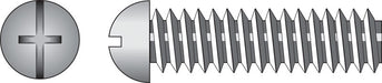 HILLMAN No. 8-32 X 1/4 in. L Combination Round Head Zinc-Plated Steel Machine Screws 100 pk