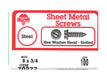 HILLMAN No. 8 X 3/4 in. L Slotted Hex Washer Head Sheet Metal Screws 100 pk
