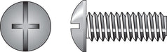 HILLMAN No. 1/4-20 X 1 in. L Combination Truss Head Zinc-Plated Steel Machine Screws 100 pk