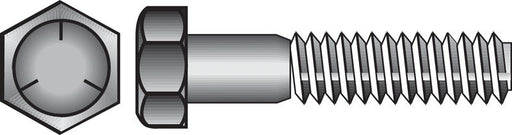 HILLMAN 5/16 in. D X 3-1/2 in. L Heat Treated Zinc Steel Hex Head Cap Screw 50 pk