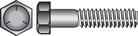 HILLMAN 3/8 in. D X 1-1/4 in. L Heat Treated Zinc Steel Hex Head Cap Screw 100 pk