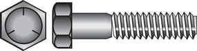 HILLMAN 7/16 in. D X 4 in. L Heat Treated Zinc Steel Hex Head Cap Screw 25 pk